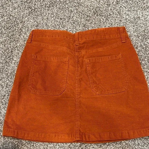 Old Navy Rust Corduroy Skirt - Picture 3 of 5